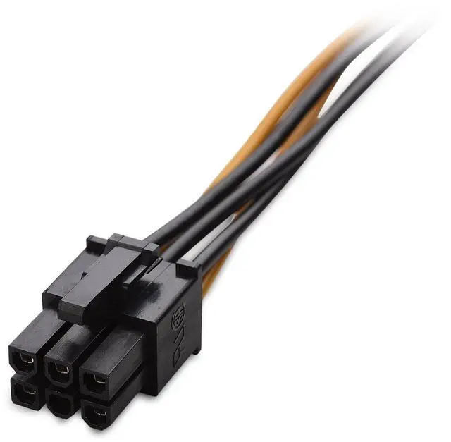 Alt view image 3 of 4 - 2-Pack 6 Pin to SATA Power Cable (SATA to 6 Pin PCIe) - 8 Inches