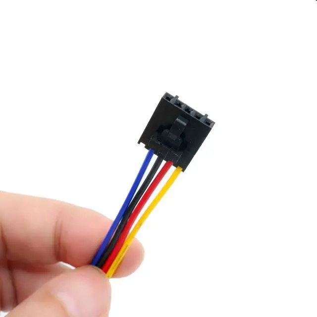Alt view image 4 of 7 - 5Pcs 5Pin to 4Pin Fan Adapter Cable,PC CPU Fan Connector Converter Interface Conversion Line,for 4 Pin Temperature Control Fan Header or 3 Pin Silent Fan,6.7inch/17cm