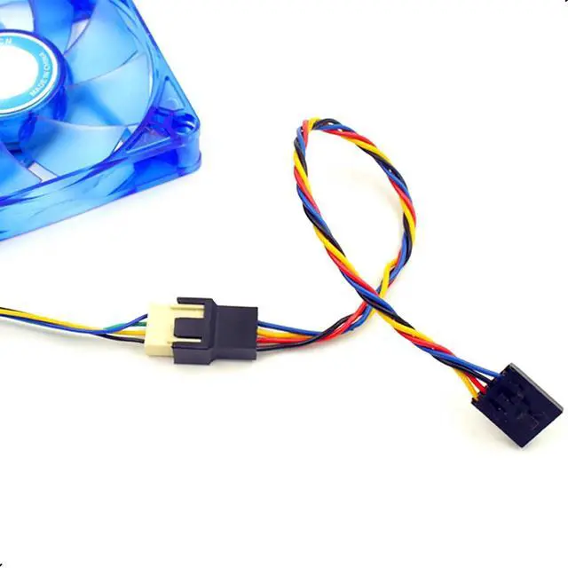Alt view image 6 of 7 - 5Pcs 5Pin to 4Pin Fan Adapter Cable,PC CPU Fan Connector Converter Interface Conversion Line,for 4 Pin Temperature Control Fan Header or 3 Pin Silent Fan,6.7inch/17cm