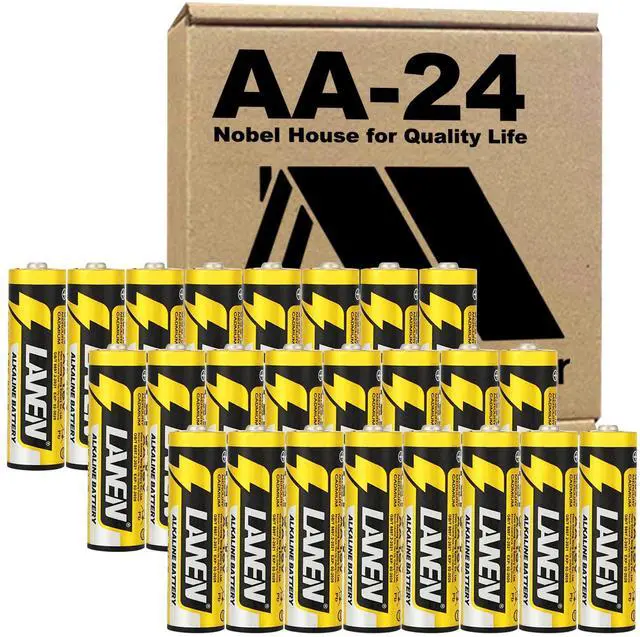 Main image of AA Batteries 24-Count for Black Smart Lock with Palm Vein Recognition (AA Alkaline Batteries)