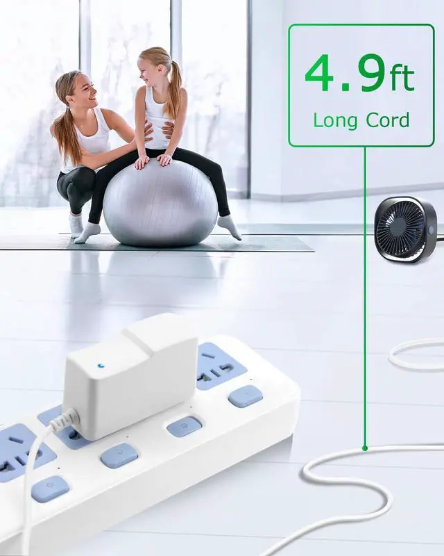 Alt view image 4 of 4 - 5V 1A Power Supply Adapter Arkare DC 5V Power Cord AC 100V-240V to DC 5 Volt 1Amp 1000mA 0.5A 500mA 800mA for Security Camera Baby Monitor Graco Swing TV Box Raspberry Pi USB Type C with 8TIPS (White)