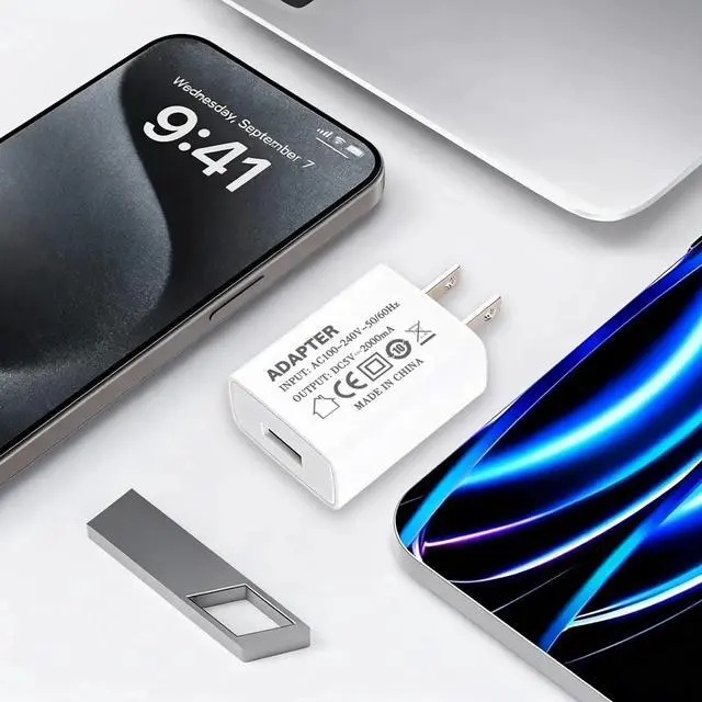 Alt view image 4 of 7 - USB Charger Block 5v 2a Power Adapter 5V/2A usb Plug for Wall Outlet 10W Power Charging Supply 5 Volt 2000mA Head Single USB Port Compatible iPhone 14 Plus 13 Pro Max 12 Mini 11 Pro XS XR X SE 8 7 6 5