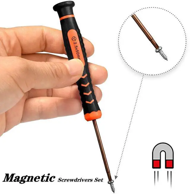 Alt view image 4 of 4 - Screwdriver Set, TECKMAN 4 in 1 Tripoint Screwdriers Repair Kit with 2.0 2.5 3.0 Triwing and Ph00 Phillips Screwdrivers for Nintendo Wii/Gameboy Advance/Gamecube/Switch/Joycon/DS/3DS/NDS/DSi