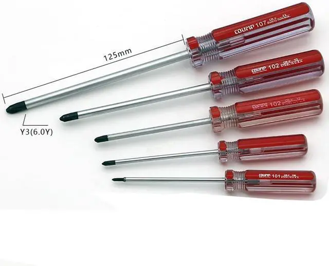 Alt view image 7 of 7 - 5 Piece Y Tip Screwdriver Set, Magnetic Tri Point Tip Screwdriver Bits Y000(1.5mm) Y00(2.0mm) Y0(3.0mm) Y1(4.0mm) Y2(5.0mm) Y Screwdriver Repair Tool