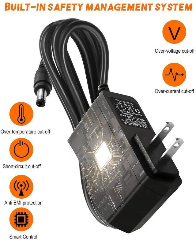 Alt view image 5 of 7 - 5V 1A Power Supply Adapter 5 Volt 1A 5W Power Adapter AC 100-240V to DC 5V with 8 DC Tips Wall Charger for Android Tablets Webcam Routers Toys Recorder Speaker & More Devices
