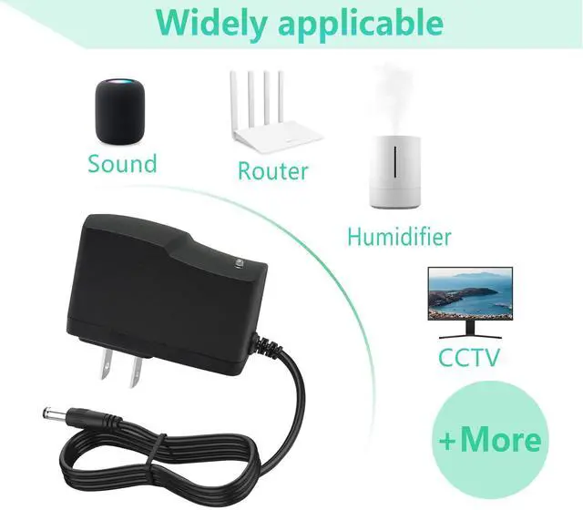 Alt view image 5 of 7 - DC 5V 1A Power Adapter 100-240V AC to DC Converter Transformer 5 Volt 500mA 1000mA Wall Charger 5V 1A Power Supply 5.5mmx2.1/2.5mm Plug with 8 Tips for Baby Monitor Camera TV Box Speaker Router