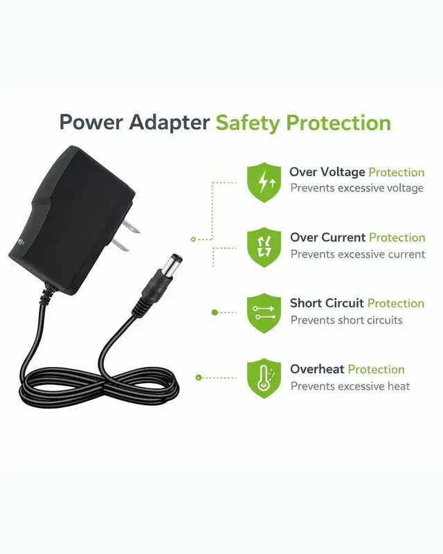 Alt view image 6 of 7 - 5V 1A Power Supply 5W AC Adapter 100-240V 50-60Hz to DC 5 Volt 1 Amp Universal Wall Power Adapter Converter with 5.5x2.5mm Plug DC 5V Power Cord for Routers Toys Recorder Speaker