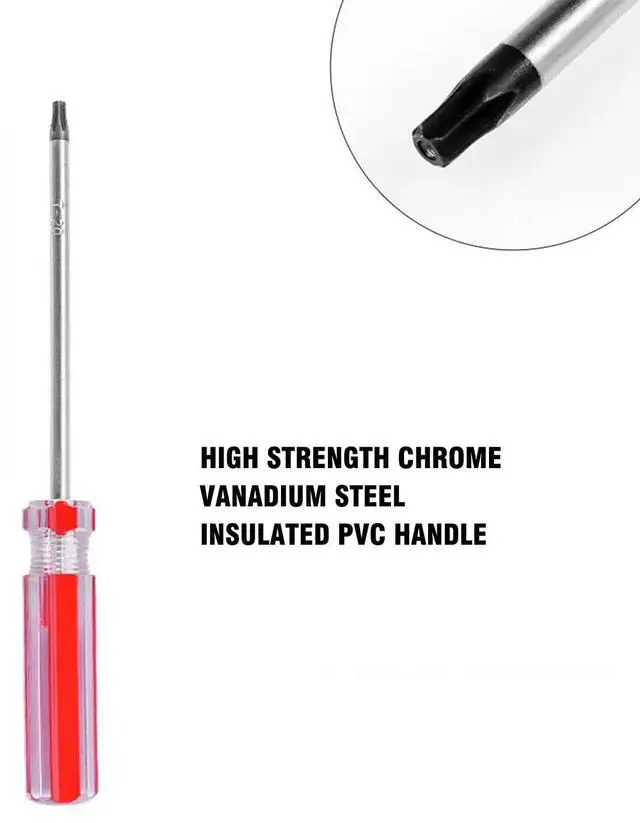 Alt view image 6 of 6 - T10 Torx Screwdriver - Premium S2 Steel Screwdriver for Electronics Repair, Home Appliances & DIY Projects