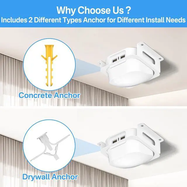 Alt view image 6 of 7 - 2 in 1 Metal Ceiling Mount Bracket for eero 6 Plus / eero 6 Ceiling Mount or Wall Mount for eero 6 / eero 6+ Mesh Wi-Fi System with Dual Installation Options for Versatile Use