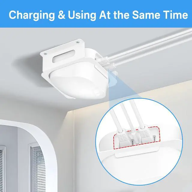 Alt view image 5 of 7 - 2 in 1 Metal Ceiling Mount Bracket for eero 6 Plus / eero 6 Ceiling Mount or Wall Mount for eero 6 / eero 6+ Mesh Wi-Fi System with Dual Installation Options for Versatile Use