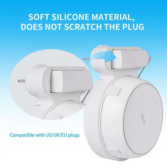 Alt view image 2 of 7 - No Drill Router Wall Mount Bracket for TP-Link Deco BE23/BE25/BE3600/BE5000, Hidden Cable Design for WiFi 7 Mesh Wi-Fi System(2pack)