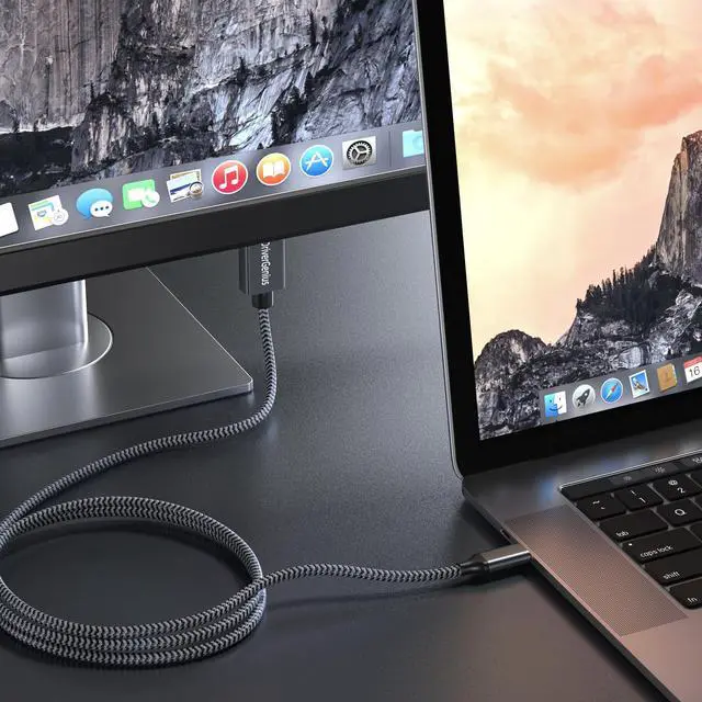 Alt view image 3 of 6 - 8K USB Type C to DisplayPort 1.4 Cable, 7680x4320 USB-C to DP Monitor Video Adapter Converter for PC/Laptop (6ft/1.8m)