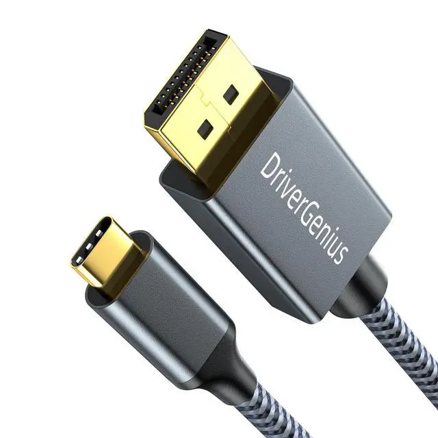 Alt view image 2 of 6 - 8K USB Type C to DisplayPort 1.4 Cable, 7680x4320 USB-C to DP Monitor Video Adapter Converter for PC/Laptop (6ft/1.8m)