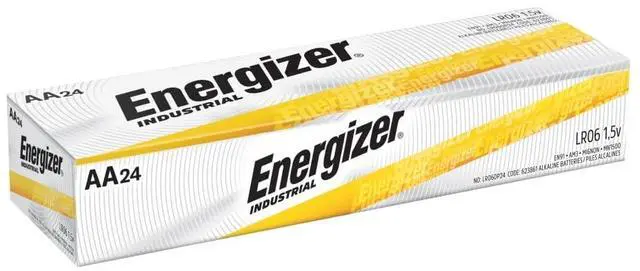 Main image of AA Batteries Industrial Alkaline Batteries, (24 Count) Model EN91