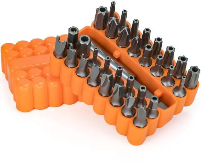 Main image of Mutt Tools 33pc Security Bit Set - Complete Torx Security Screwdriver Set with Tamper Proof Bits - Star Bits, Hex, Spanner, Tri-Wing & Torq - Professional Security Torx Bit Set