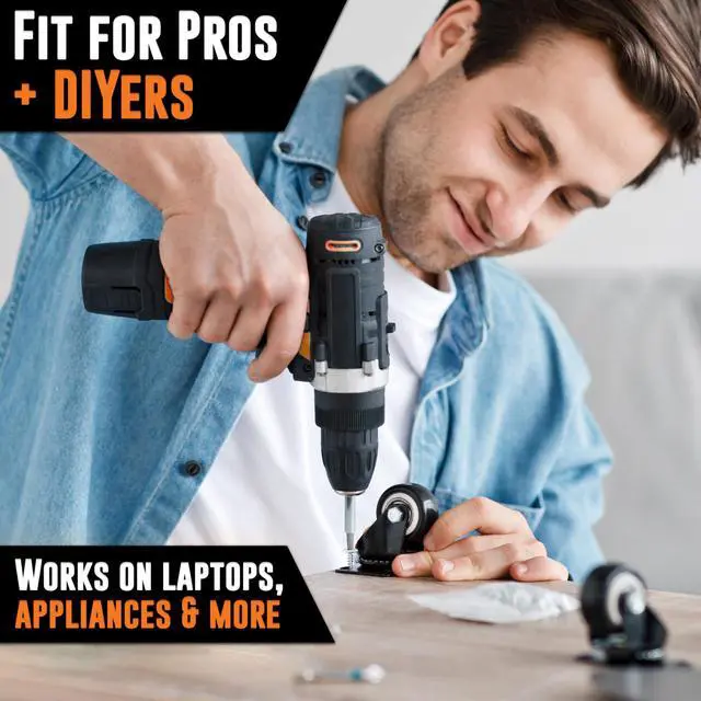 Alt view image 5 of 7 - Mutt Tools 33pc Security Bit Set - Complete Torx Security Screwdriver Set with Tamper Proof Bits - Star Bits, Hex, Spanner, Tri-Wing & Torq - Professional Security Torx Bit Set
