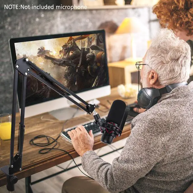 Alt view image 6 of 6 - HyperX ProCast Microphone Boom Arm - Mic Boom Arm Compatible with HyperX ProCast, Mic Arm Stand with Microphone Cover, Improve Sound Quality,Mic Boom Arm for ProCast by SUNMON