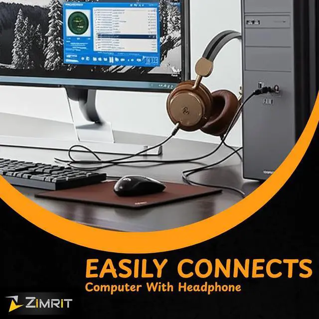Alt view image 5 of 7 - 3.5mm Aux to USB Adapter Cable 3ft USB 2.0 Male to 3.5mm Audio Jack Cord for Charging and Syncing Compatible with MP3 Players, Headphones, and Most Car Charger Models (Not All) Black