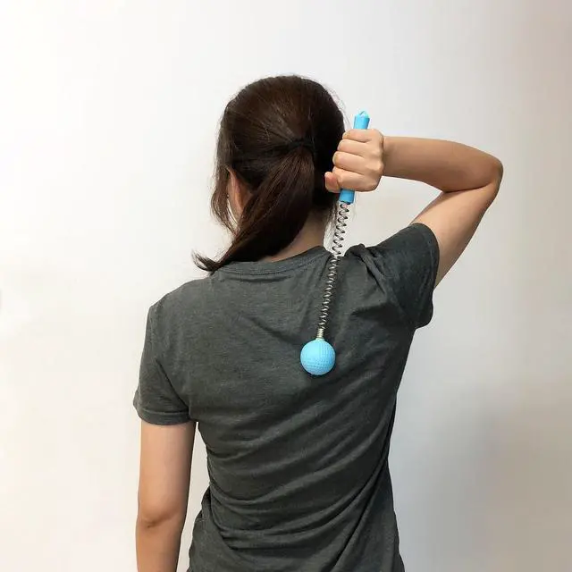 Alt view image 2 of 7 - Massager Ball Hammer(2-Pack) Hammer Stick Manual Beat Golf Ball Massager Back Shoulder Massage Full Body Reduce Fatigue Pain(Blue)