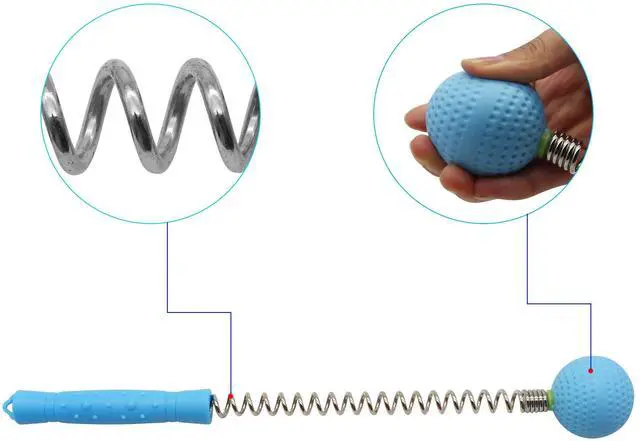 Alt view image 5 of 7 - Massager Ball Hammer(2-Pack) Hammer Stick Manual Beat Golf Ball Massager Back Shoulder Massage Full Body Reduce Fatigue Pain(Blue)