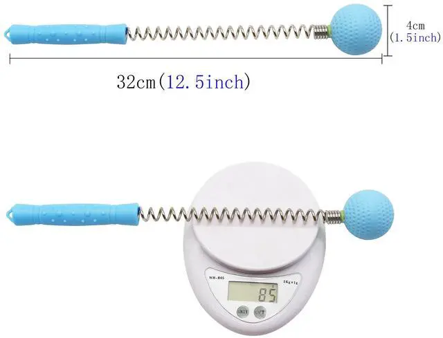 Alt view image 7 of 7 - Massager Ball Hammer(2-Pack) Hammer Stick Manual Beat Golf Ball Massager Back Shoulder Massage Full Body Reduce Fatigue Pain(Blue)