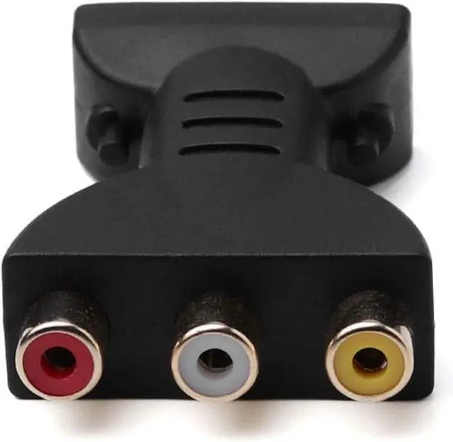 Alt view image 3 of 7 - Black HDMI to RCA Adapter, HDMI Male to 3 RCA Female Converter, AV Adaptor Audio Video Adapter Converter for TV HDTV DVD, Home Audio Accessories, Video Converters