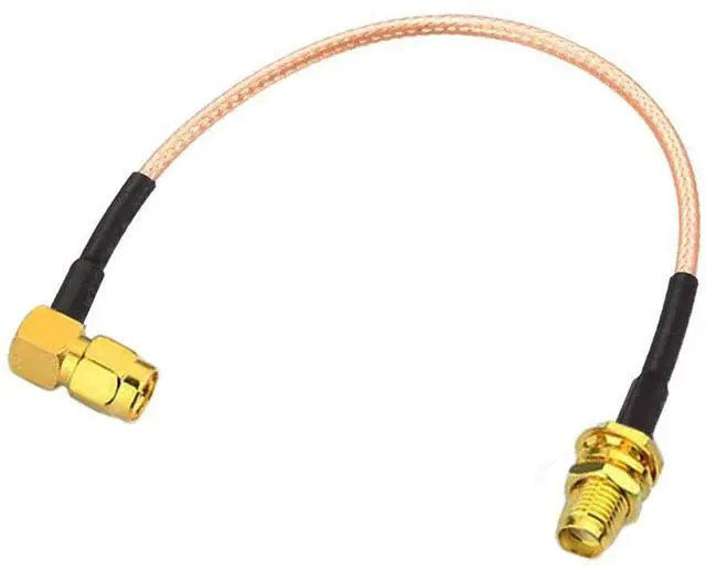 Main image of WiFi Antenna Extension Cable SMA Male Right Angle to SMA Female Bulkhead Jack RG316 Cable 30cm 12 inch for WiFi Router Security IP Camera Monitor Mini PCIE