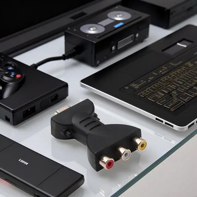 Alt view image 6 of 7 - Black HDMI to RCA Adapter, HDMI Male to 3 RCA Female Converter, AV Adaptor Audio Video Adapter Converter for TV HDTV DVD, Home Audio Accessories, Video Converters