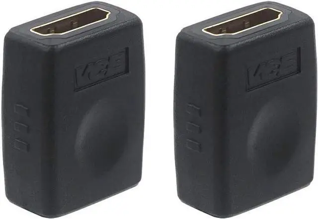 Main image of HDMI Coupler HDMI Female to Female Connector 3D 4K Extension Adapter Compatible with PCs and Xbox OneWall-Mounted TVs and TV Sticks, 2-Pack
