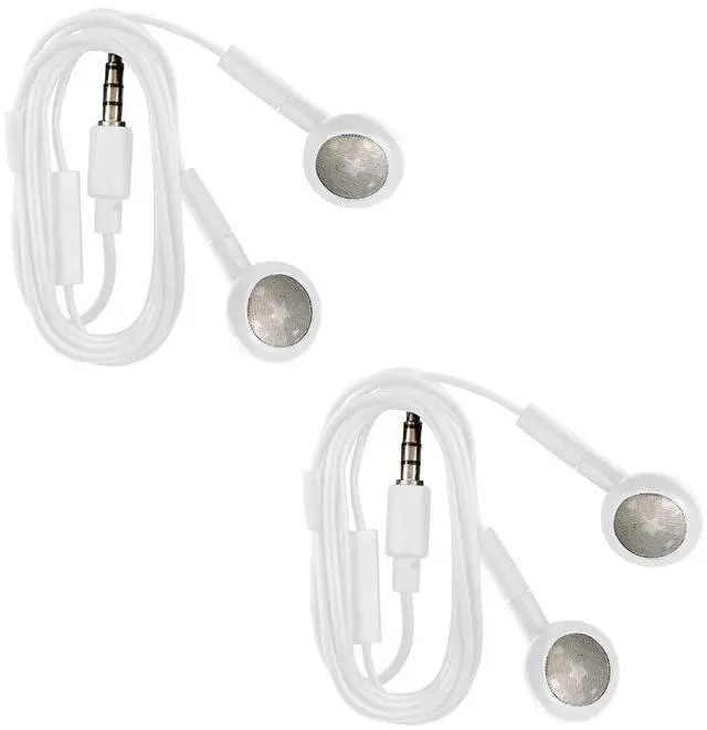 Main image of 2 Pack Wired iPhone Earbuds/Headphones with 3.5mm Earphones with Microphone Volume Control Compatible for iPhone, iPad, iPod, Computer, MP3/4, Android Most 3.5mm Audio Devices White