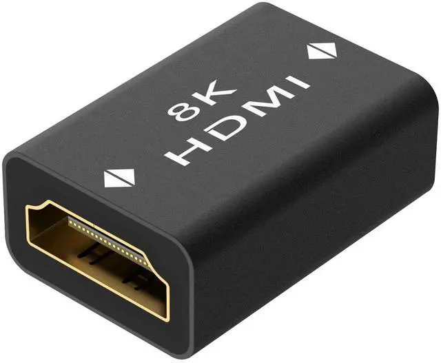 Main image of HDMI Coupler 8K, Female to Female 2.1 HDMI Adapter, Connector 8K@60Hz / 4K@120Hz HDR Extender for HDTV, Laptop, PC, Monitor, Roku TV, 1 Pack
