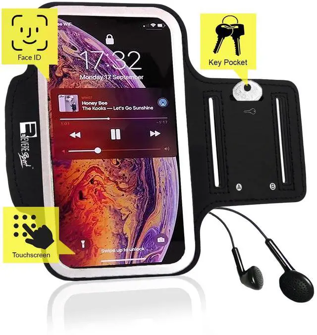 Alt view image 2 of 7 - Armband for iPhone Pro Max 17/16/15/14/13/12/Plus/AIR. Running Phone Arm Holder for Sports, Gym Workouts and Exercise