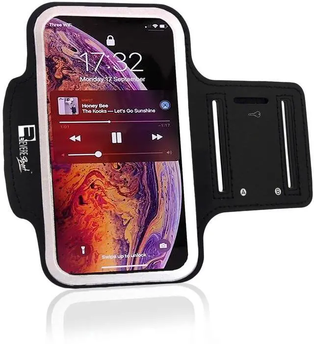 Main image of Armband for iPhone Pro Max 17/16/15/14/13/12/Plus/AIR. Running Phone Arm Holder for Sports, Gym Workouts and Exercise