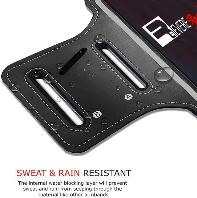 Alt view image 4 of 7 - Armband for iPhone Pro Max 17/16/15/14/13/12/Plus/AIR. Running Phone Arm Holder for Sports, Gym Workouts and Exercise
