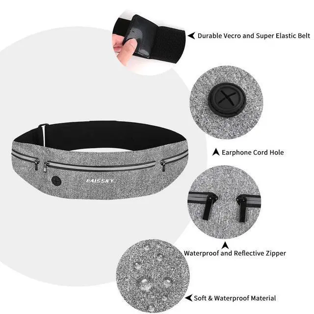 Alt view image 2 of 6 - Running Belt for Men/Women - Running Fanny Pack for iPhone 17/16/15/14 Pro Max Plus Samsung Google Ultra Light Waist Pack Phone Holder for Jogging, Walking, Cycling, Workout