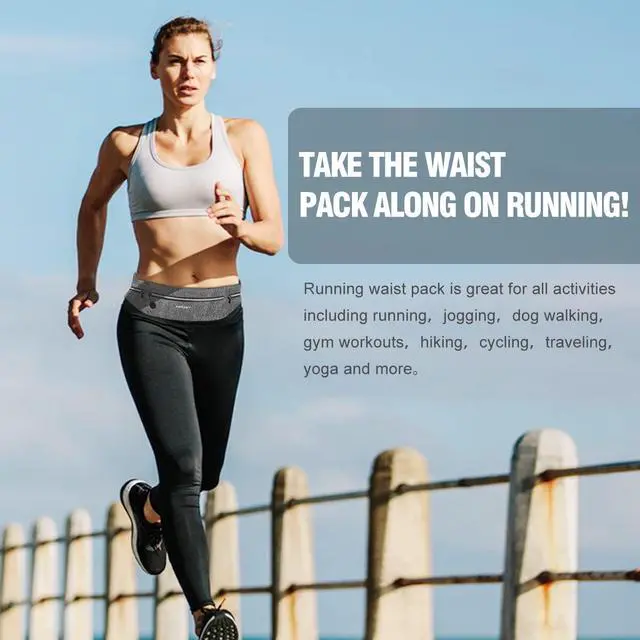 Alt view image 5 of 6 - Running Belt for Men/Women - Running Fanny Pack for iPhone 17/16/15/14 Pro Max Plus Samsung Google Ultra Light Waist Pack Phone Holder for Jogging, Walking, Cycling, Workout