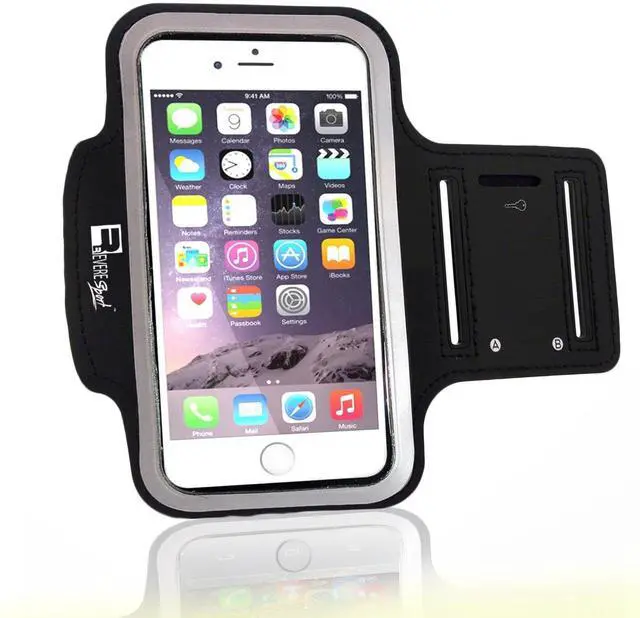 Main image of Running Armband for iPhone SE 2020 / SE 2022 with Fingerprint ID Access. Sports Phone Arm Case Holder for Jogging, Gym Workouts