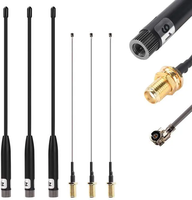 Main image of 3 Pack 915MHz Antenna LoRa 10dBi Gain Soft Whip Antenna,Long Range high gain meshtastic Antenna 17cm Omni SMA Metal Interface Connector for Lora V3 Meshtastic eap32 915MHz OLED Board