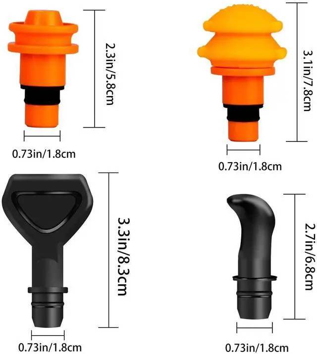 Alt view image 2 of 7 - Massage Gun Heads, Replaceable Massager Gun Attachment 9 Different Muscle Massager Heads for 18-19mm Deep Tissue Percussion Massage Head s
