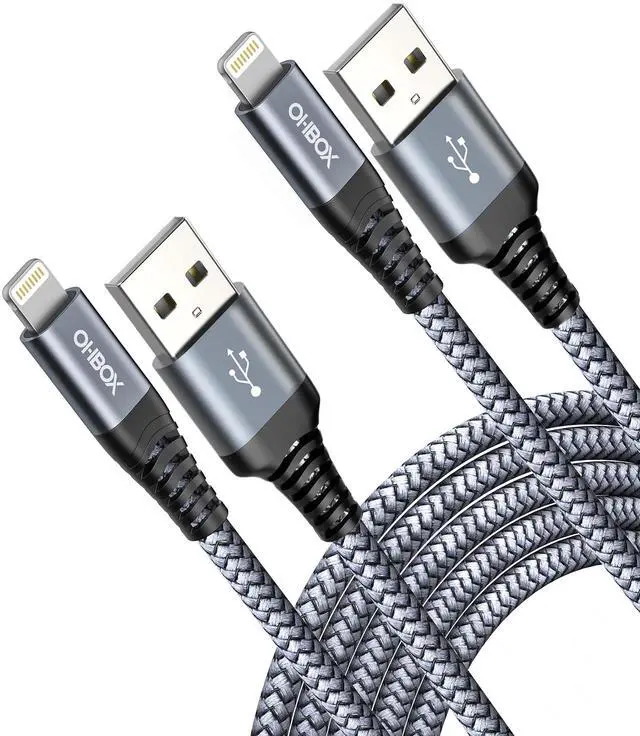 Main image of Lightning Cable 3FT 2Pack iPhone Charger Cable MFi Certified Apple Charging Cord Compatible with iPhone 14/13 / 12/11 / Pro Max/X/Xs Max/Xr /8 Plus/ 7 Plus/ 6S Plus / 6 Plus/iPad