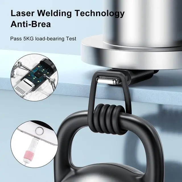 Alt view image 6 of 7 - 3ft iPhone Charger, USB A to Lightning Charging Cord, 3 Feet Original Lightning to USB Cable, 3 Foot iPhone Charging Cable for iPhone 14 Pro Max/14/13 Pro/13/12 Mini/11/XS/XR/8/7/6S/5/SE,iPad