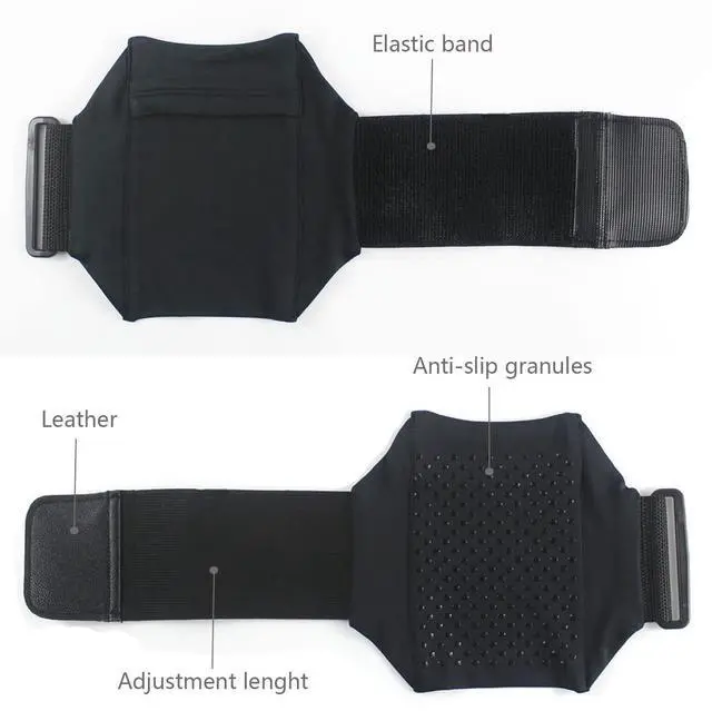Alt view image 6 of 7 - Cell Phone Leg Band & Armband for All Phones with Adjustable Elastic, Sport Leg & Arm Band for Running, Walking, Equestrian, Motorcycle or Hiking (Black)