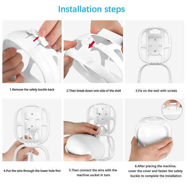 Alt view image 6 of 7 - Wall Mount for Google Nest WiFi Pro 6E, Ceiling Mount with Cord Management, Easy Installation, 3 Pack (Router not Included)