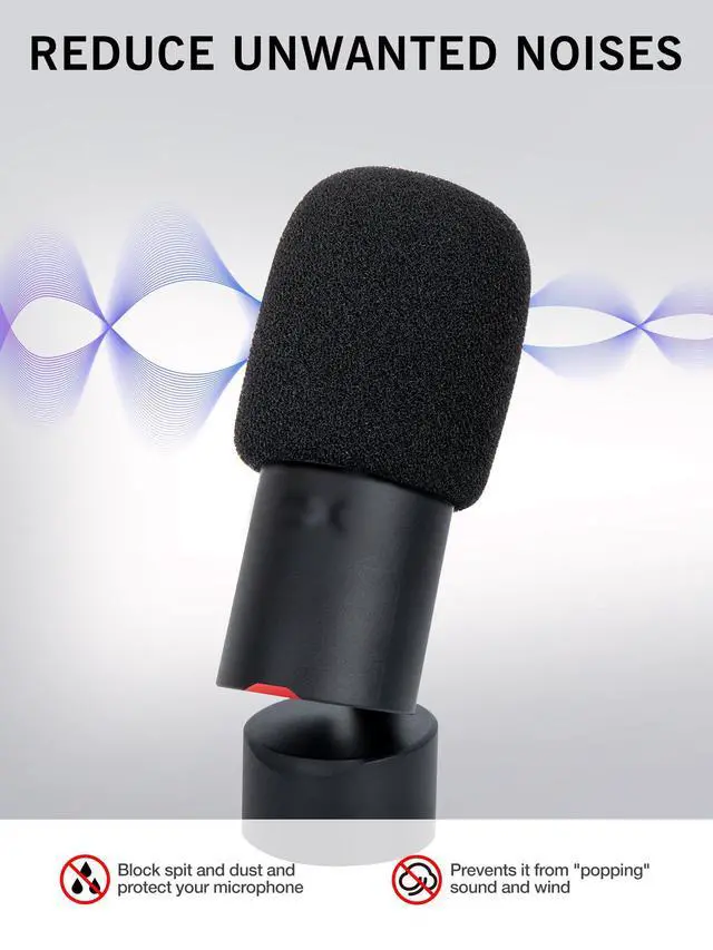 Alt view image 5 of 7 - SoloCast 2 Mic Arm with Pop Filter Windscreen - Gaming Microphone Stand Compatible with SoloCast 2, Mic Stand with Foam Cover