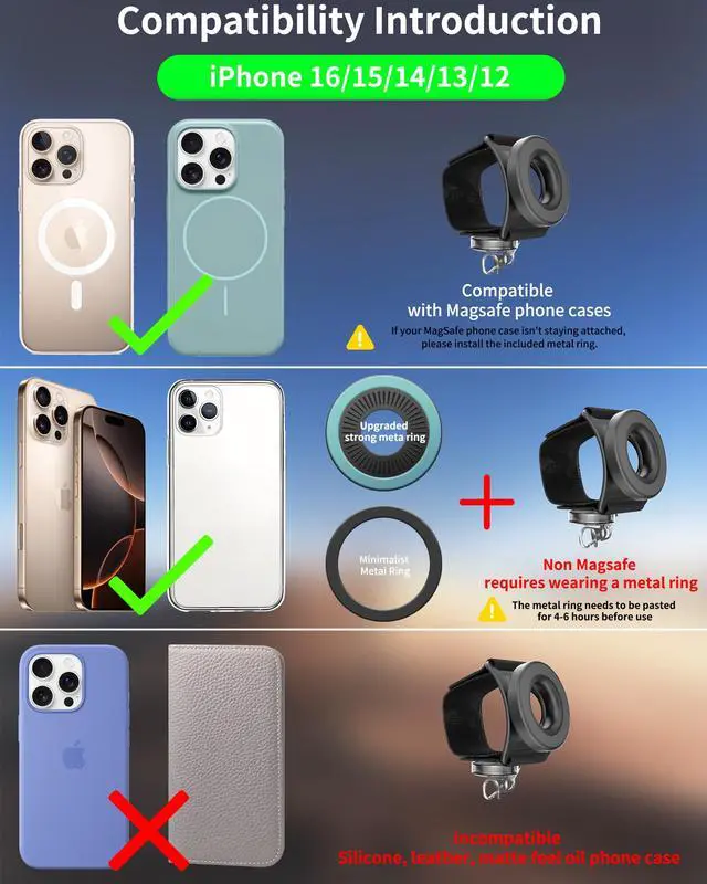 Alt view image 6 of 7 - Running Phone Armband&Wristband Holder, Upgraded N52 Magnetic Telescopic Anti-Drop Lanyard, 360° Rotatable Strap for iPhone Samsung Android