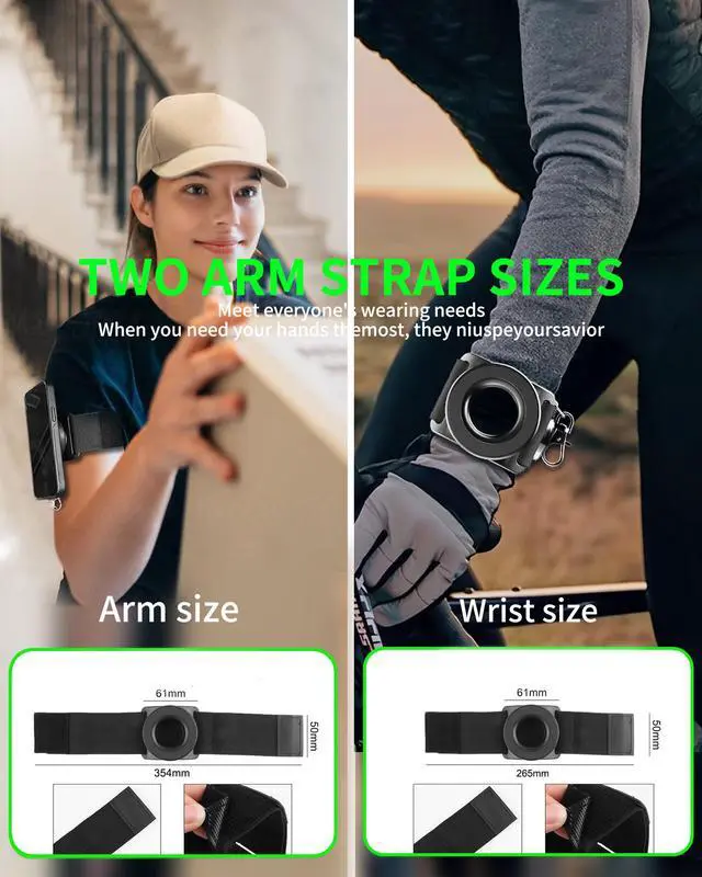 Alt view image 7 of 7 - Running Phone Armband&Wristband Holder, Upgraded N52 Magnetic Telescopic Anti-Drop Lanyard, 360° Rotatable Strap for iPhone Samsung Android
