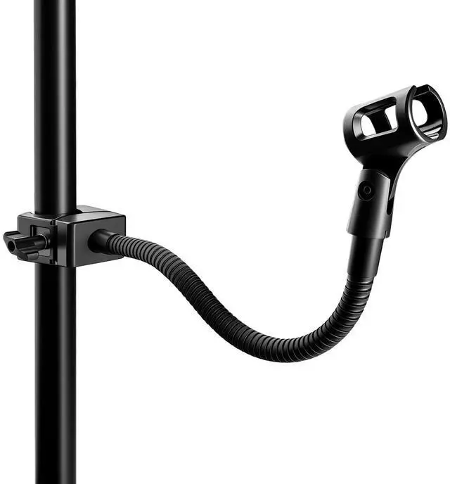 Main image of 13" Gooseneck Mic Stand w/Super Crab Clamp, Flexible Microphone Arm Mount Holder, Compatible with Music Stands, Mic Stands, Tripods, Boom Arms - KBC1458