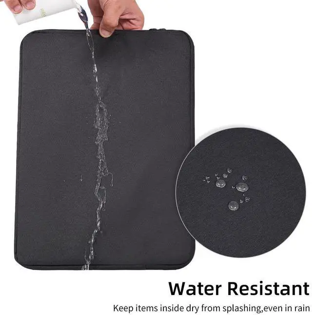 Alt view image 5 of 7 - 17 inch Laptop Sleeve Case for HP 17 inch Laptop/HP Envy 17 / Pavilion 17, Dell Inspiron 17, Lenovo Ideapad 3, Asus Vivobook 17, Acer Aspire 17.3 Laptops Water-Resistant Notebook Bag