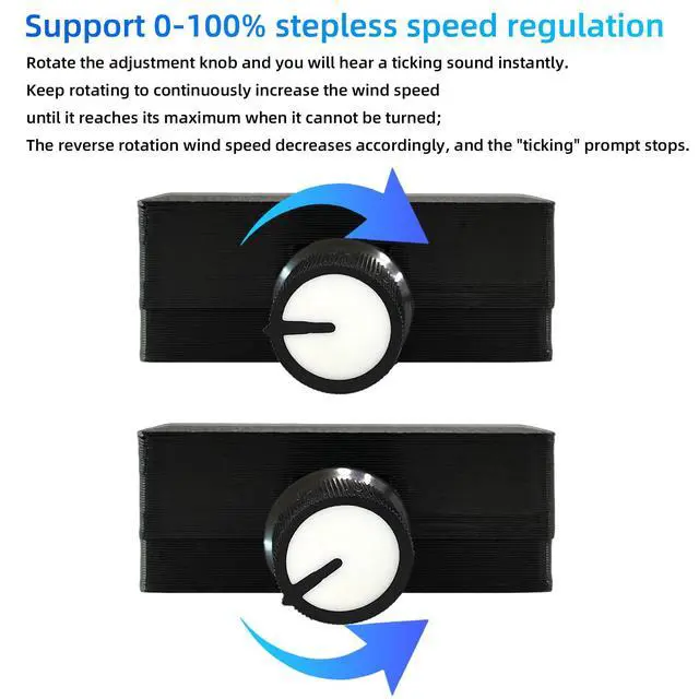 Alt view image 5 of 7 - 4 Pin 12V PWM Fan Controller with Type C Interface and 4Pin 5 Way PC Fan Splitter Hub,0-100% DC Speed Adjustment (Style1)