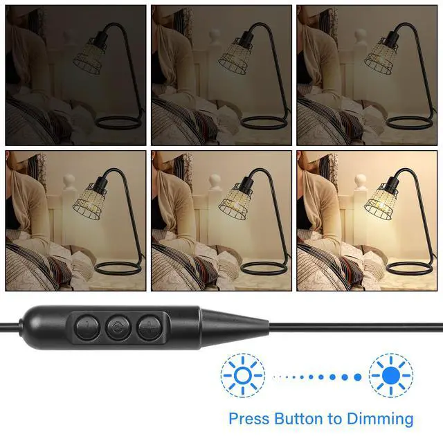 Alt view image 3 of 7 - USB Male with On/Off Switch to Stripped Ends, USB 2.0 6-Speed Dimming Switch Power Cable, for LED Strips Little Table Lamp and Other 5V Devices 5Pcs 1.5M/4.9FT (Black)